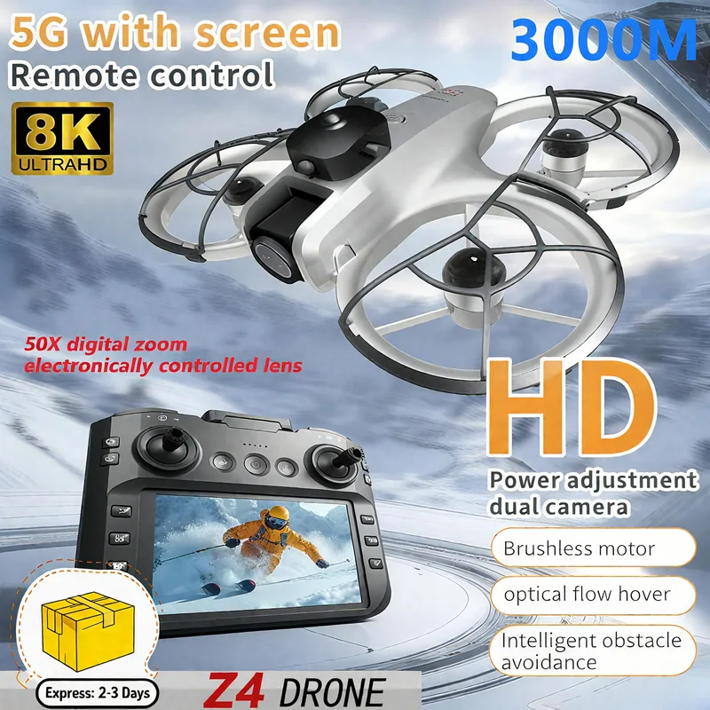 Drone E88Pro Rc 4K - 新型MINI Z4ドローン 4KプロフェッショナルWIFI 5Gドローン 長時間飛行 障害物回避