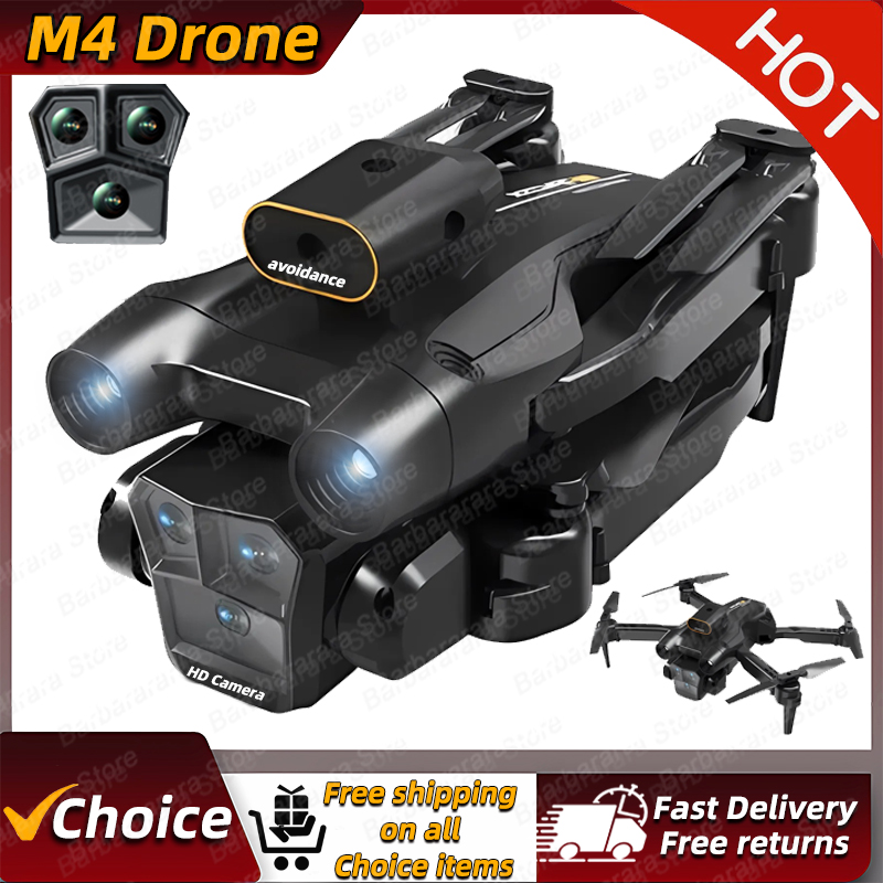 Drone E88Pro Rc 4K - 新型M4ドローン 4Kプロフェッショナル 5G WIFI 広角トリプルHDカメラ搭載 折りたたみ式RCヘリコプター