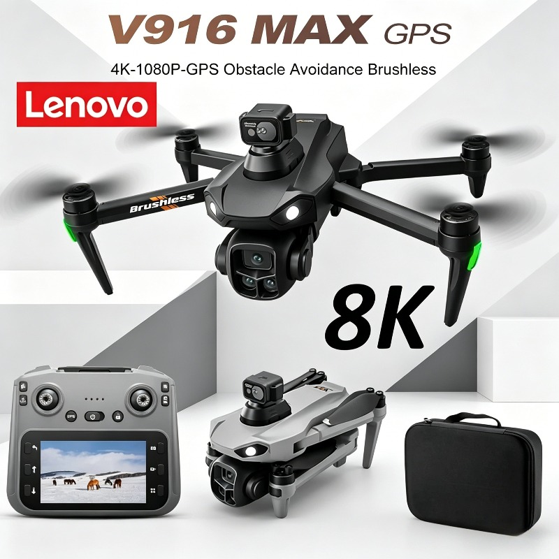 Drone E88Pro Rc 4K - Lenovo V916MAX プロフェッショナル 8K ドローン HD