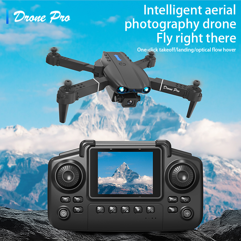 Drone E88Pro Rc 4K - E99エアスクリーンコントロールドローン プロ仕様 ワイドRCドローン HD 4Kカメラ 折りたたみ式ヘリコプター航空機