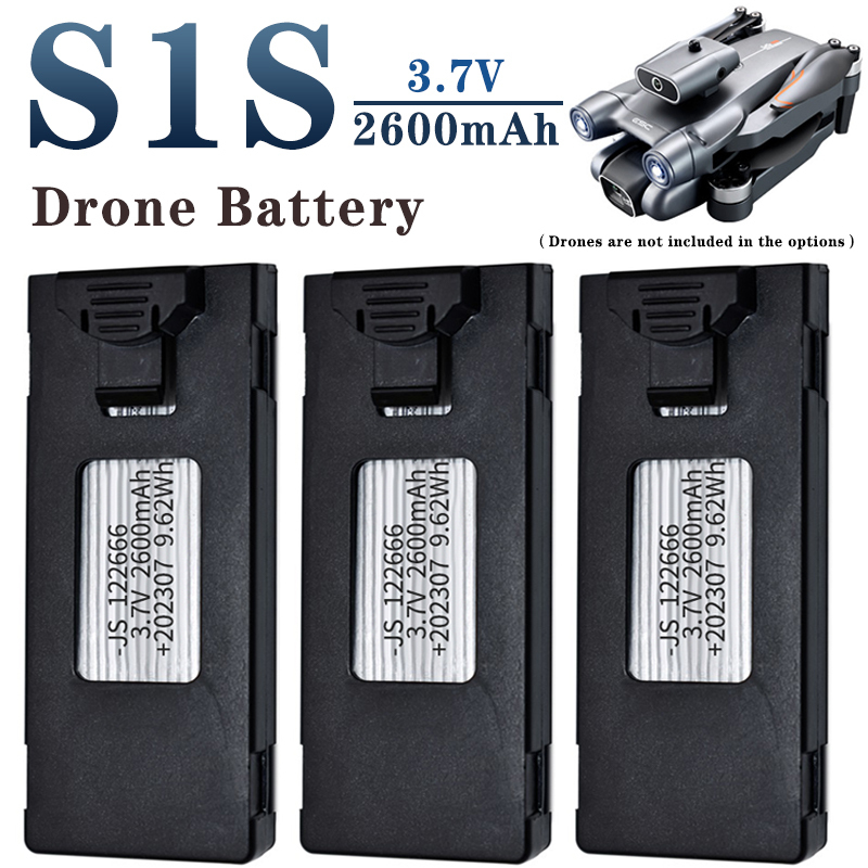 Drone Rc S1S - オリジナルLS-S1Sドローンバッテリー S1s RCクアッドコプターFPVスペアパーツ 3.7V 2600mAhバッテリー E88