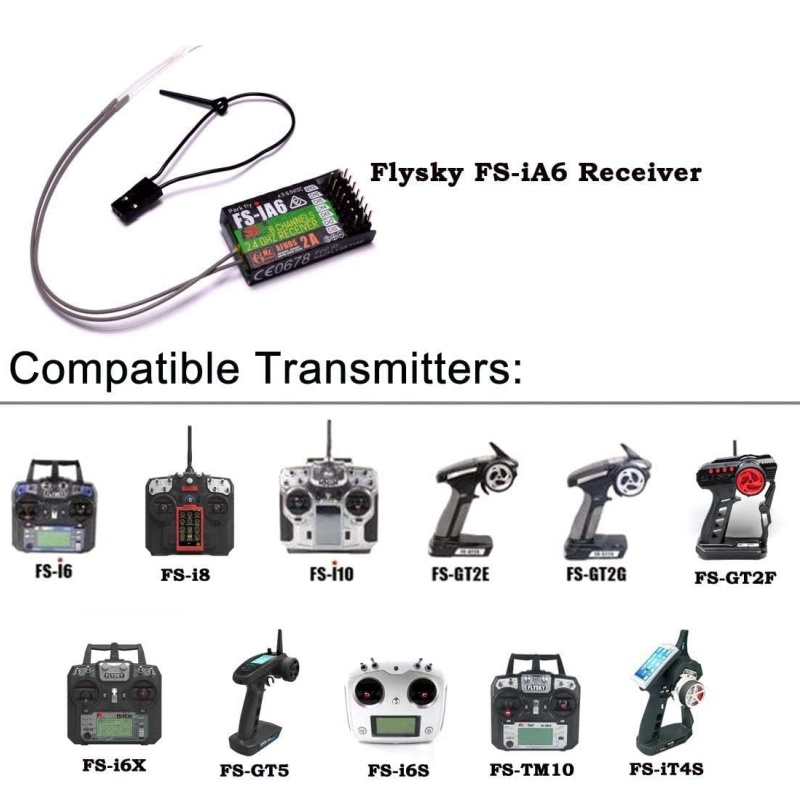 Flysky FS-IA6 レシーバー 6CH デュアルアン - Drone Rc Battery のレビューと価格