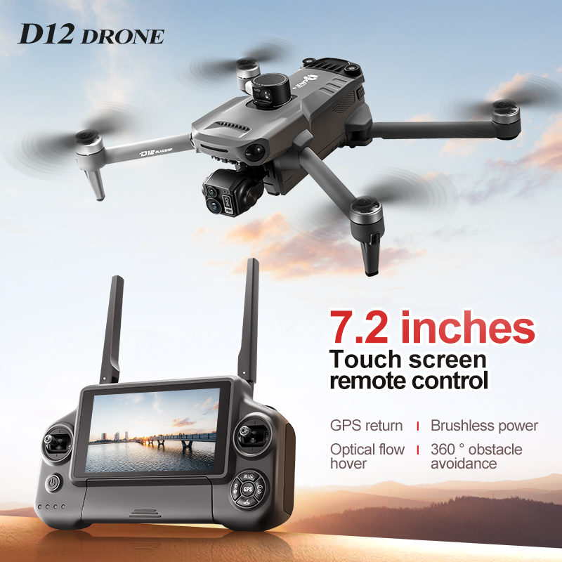 D12プロフェッショナルGPSドローン 8Kスクリーンリモコ - Drone Aircraft Jjrc のレビューと価格