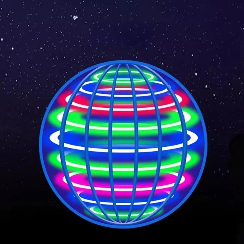 フライングボールサスペンションカラーLED自動ブーメランボー - Drone Ball Rc のレビューと価格