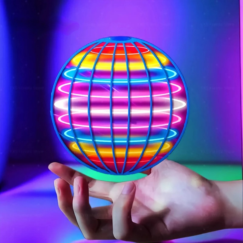 フライングボールサスペンションカラーLED自動ブーメランボー - Drone Ball Rc のレビューと価格