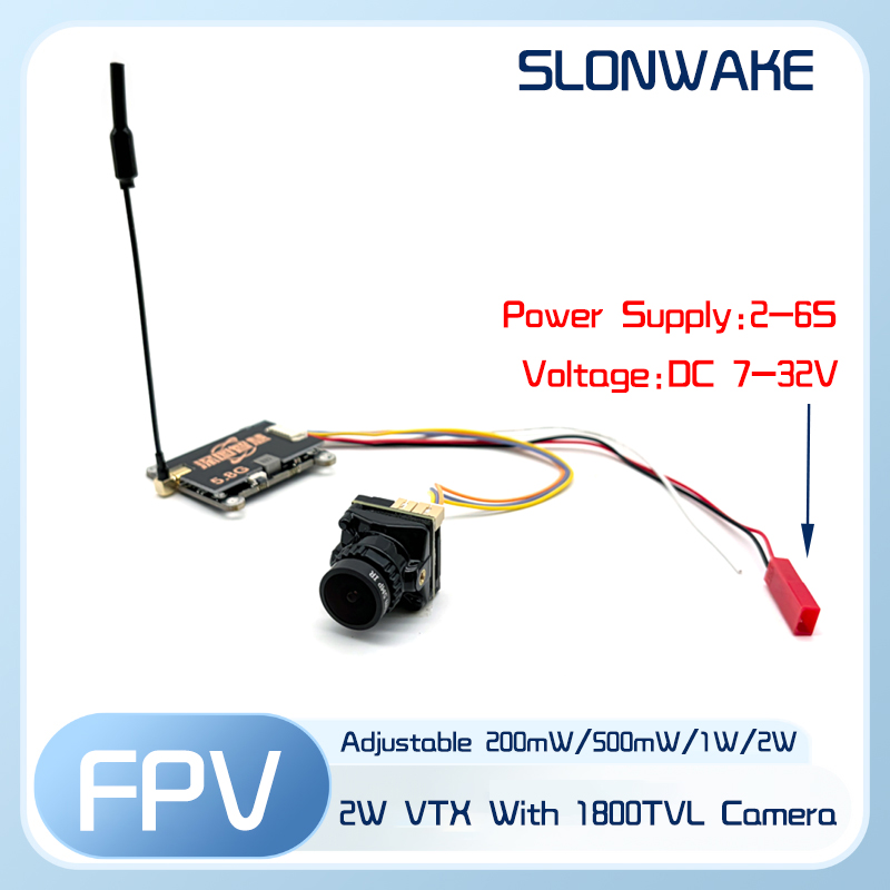 SLONWAKE 5.8G 56CH 2W 送信機 VTX  - Fpv Drone Camera のレビューと価格