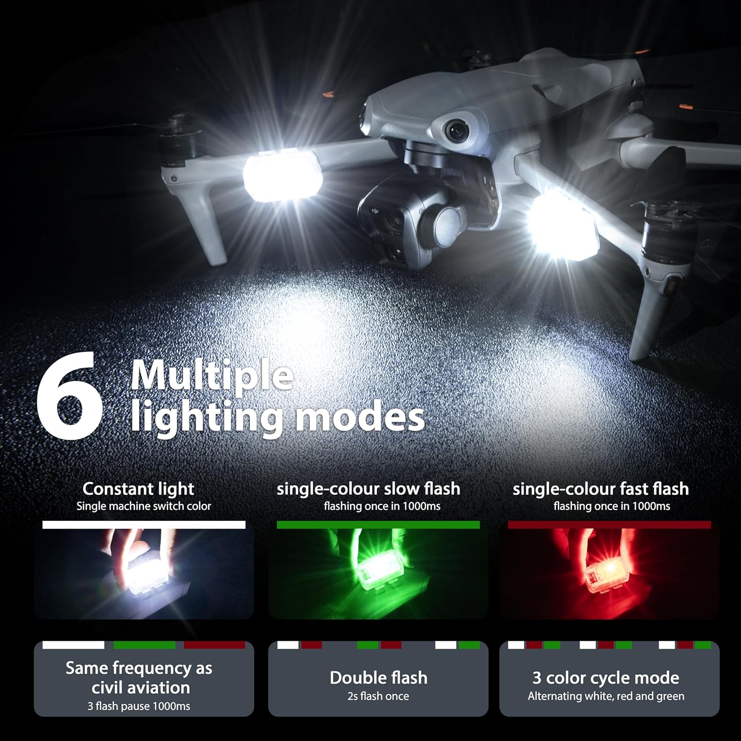STARTRC ドローン ストロボライト 衝突防止ライト 充 - Drone Lidi Rc のレビューと価格