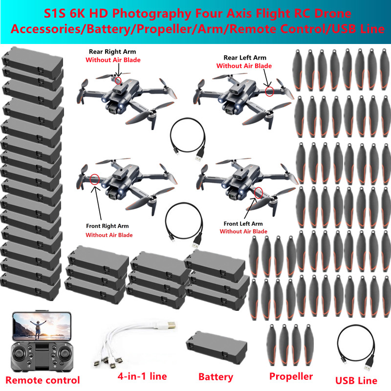 S1S 6K HD撮影用四軸フライトRCドローン スペアパー - Drone Rc S1S のレビューと価格