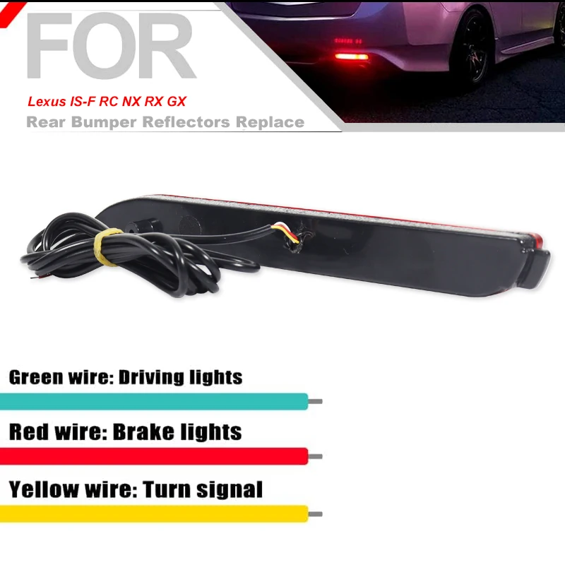 車のリアバンパーリフレクター,リアブレーキライト,方向指示器 - Drone Lidi Rc のレビューと価格