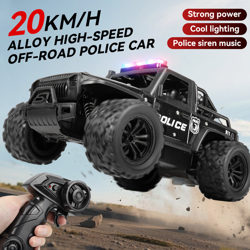 ZWN 1:16合金製高速オフロードパトカーRCカー、音楽サ - Drone Lidi Rc のレビューと価格