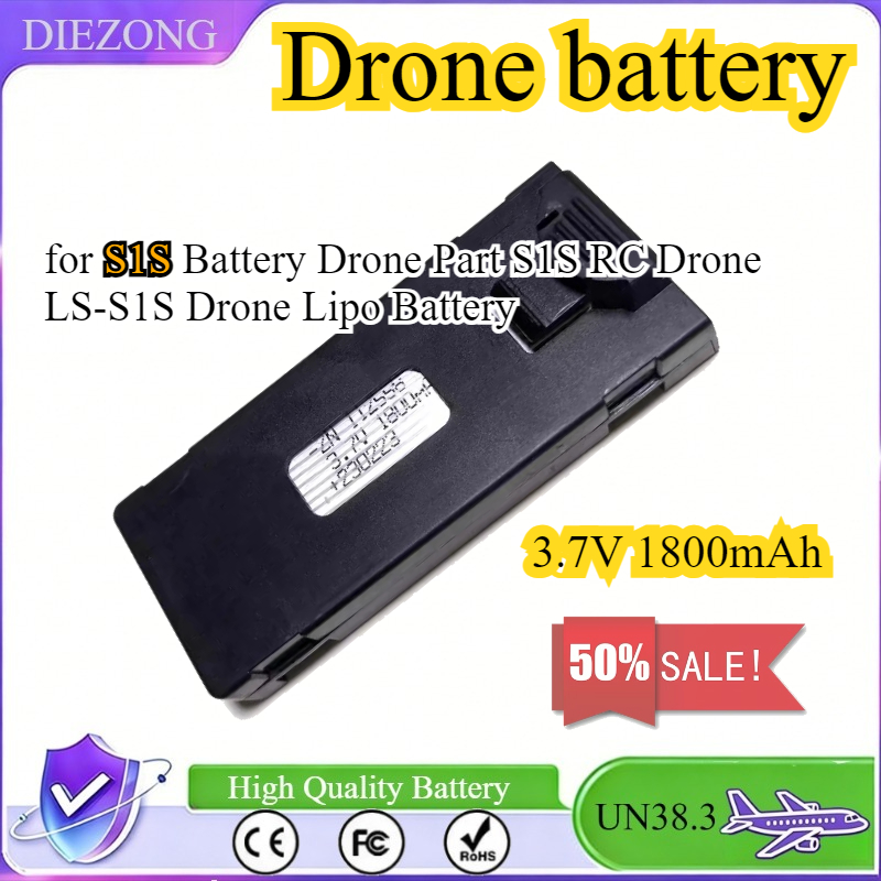 3.7V 1800mAh バッテリー S1S バッテリードロ - Drone Rc S1S のレビューと価格