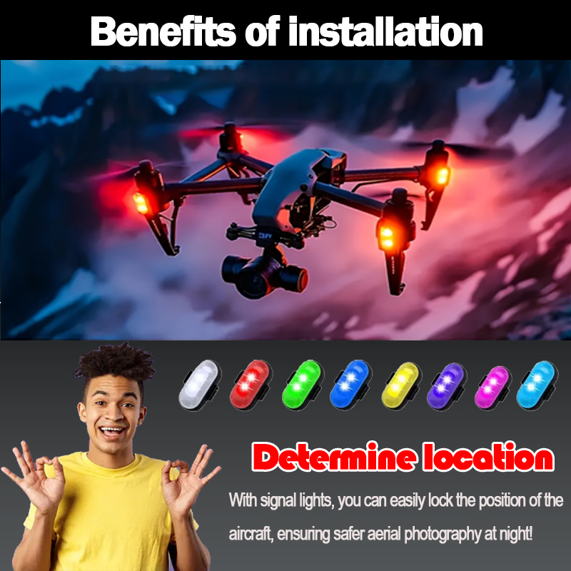 1-10 個オートバイ LED 航空機ストロボライトドローン - Drone Aircraft Jjrc のレビューと価格