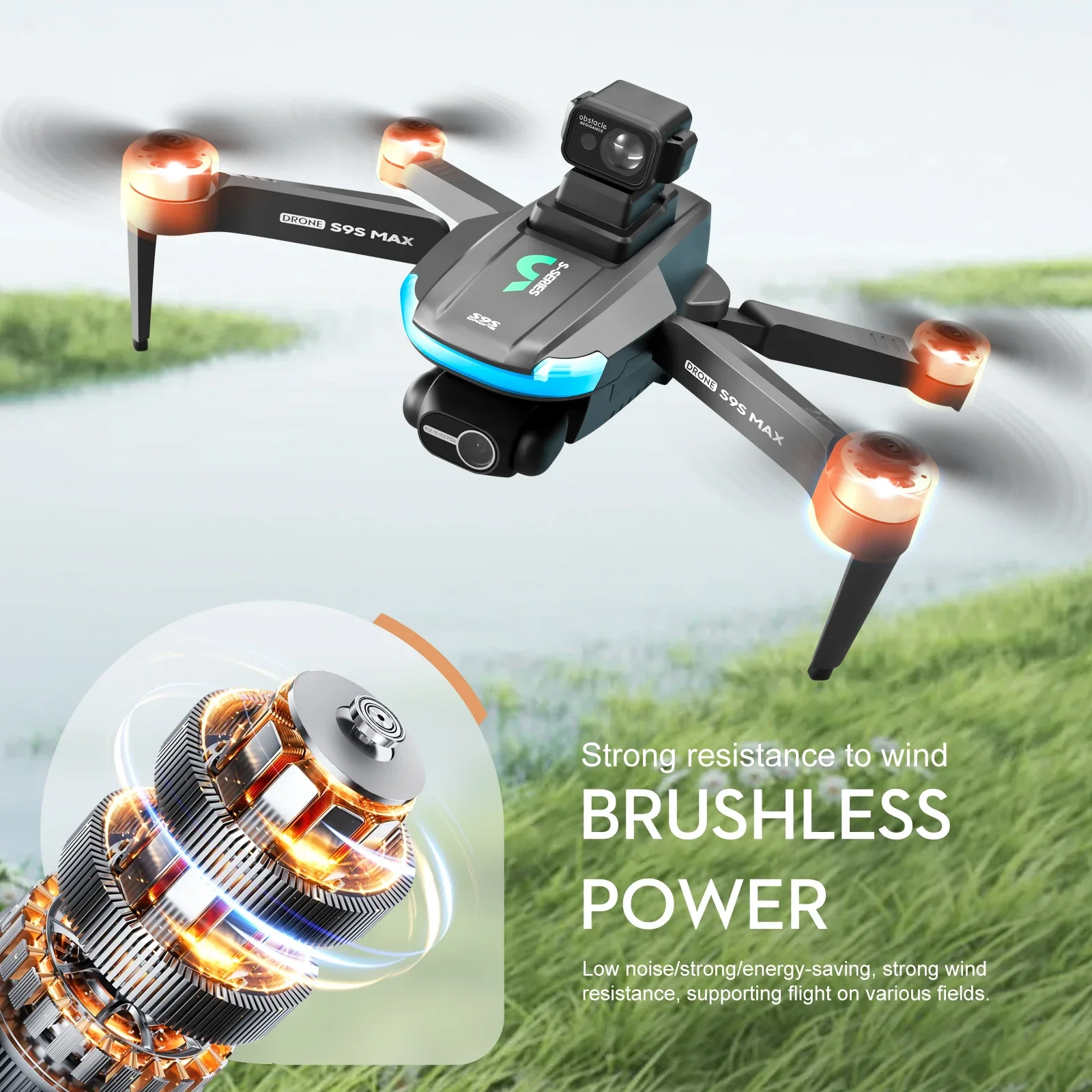 新しい S9S MAX ミニドローン 4K 2 軸 PTZ  - Drone E88Pro Rc 4K のレビューと価格