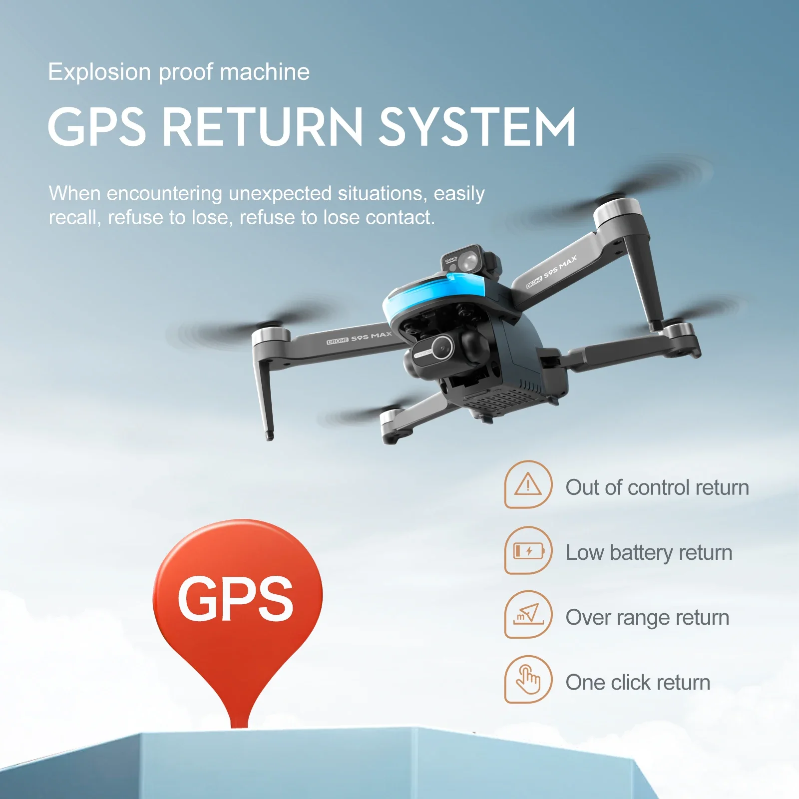 新しい S9S MAX ミニドローン 4K 2 軸 PTZ  - Drone E88Pro Rc 4K のレビューと価格