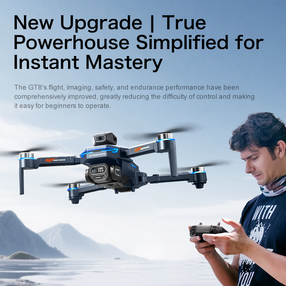 オリジナルGT8ドローン 8Kプロフェッショナルデュアルカメ - Drone E88Pro Rc 4K のレビューと価格