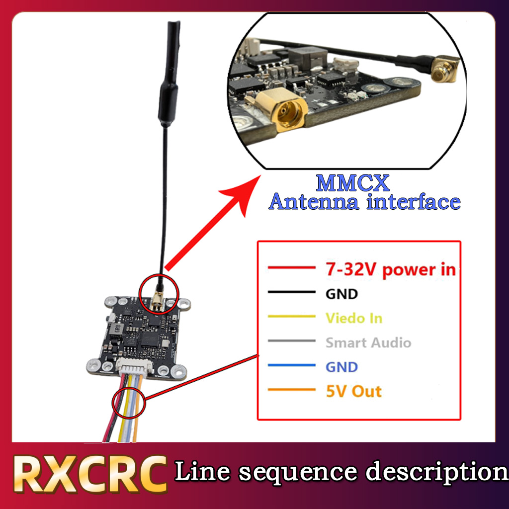 RXCRC 5.8G モジュール 48CH 1.6W VTX - Receiver Rc Drone のレビューと価格