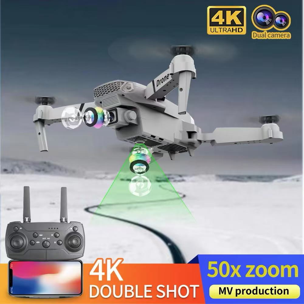 プロフェッショナルドローン E88 4k 広角 HD カメラ - Drone E88Pro Rc 4K のレビューと価格