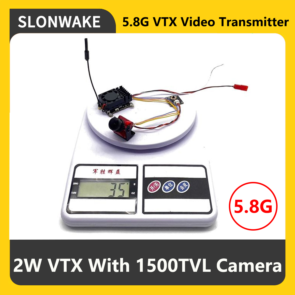 SLONWAKE 5.8G 2000mW FPV VTX ト - Fpv Drone Camera のレビューと価格
