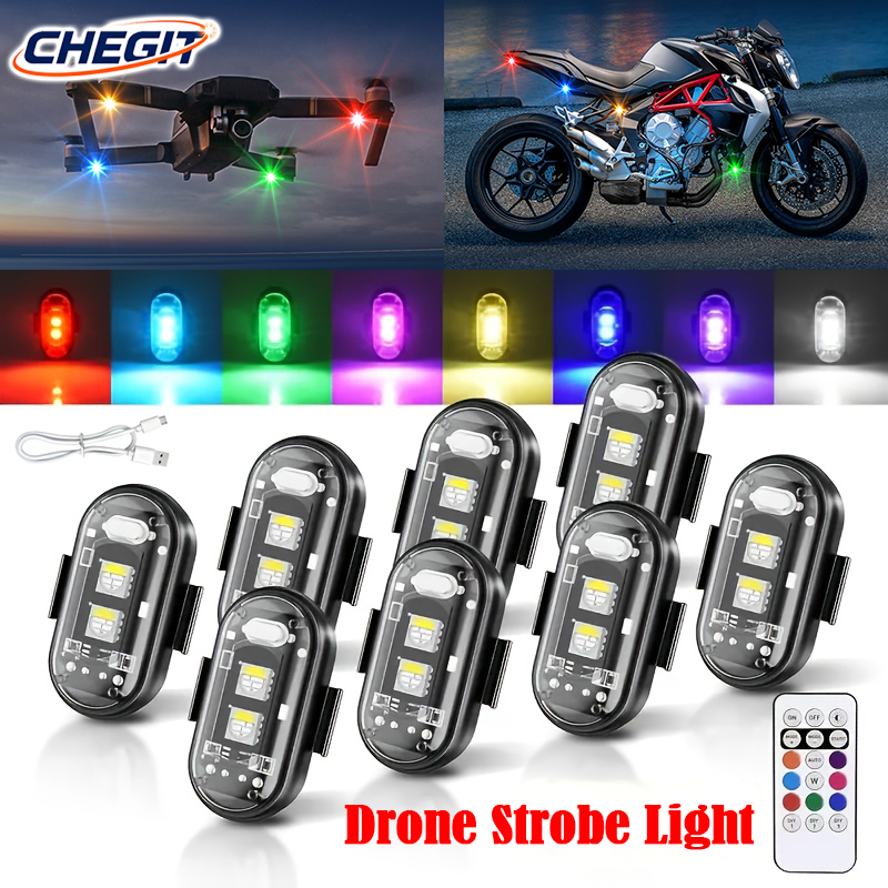 LED 航空機ストロボライト 1-10 個オートバイドローン - Drone Aircraft Jjrc のレビューと価格