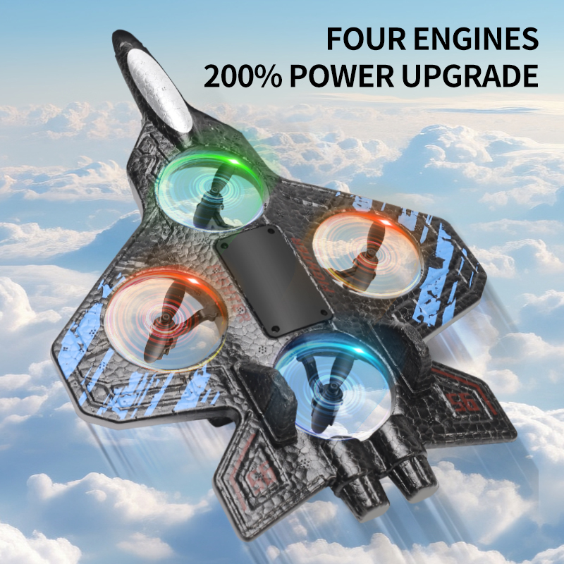 LEDカラフルライト搭載の航空機模型、2.4Gリモコン戦闘機 - Drone Aircraft Jjrc のレビューと価格