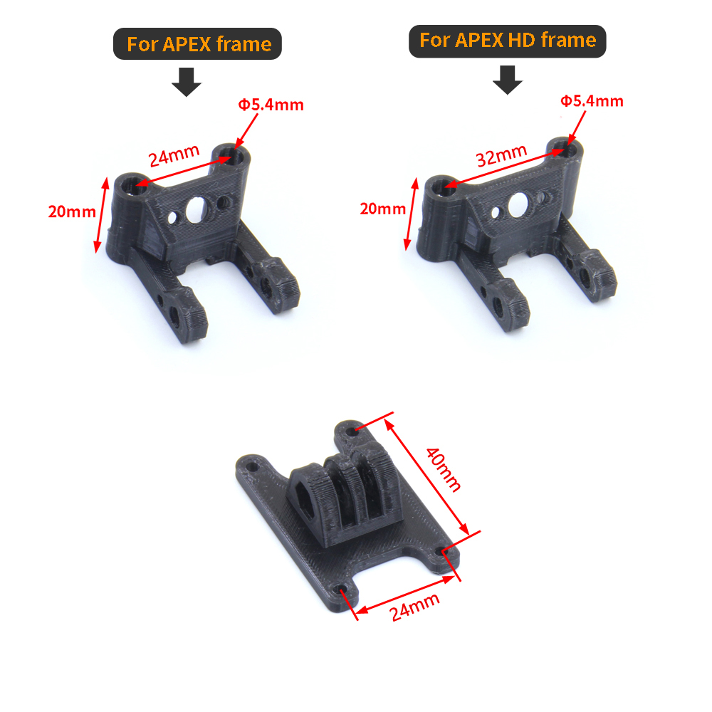 FPVドローン用3Dプリント製アクセサリー アンテナ/カメラ - 3D Printed Drone Part のレビューと価格