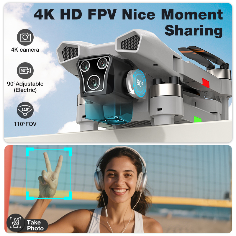 新型ホットL017プロドローン ブラシレス 3Dロール 36 - Drone Rc Harness のレビューと価格