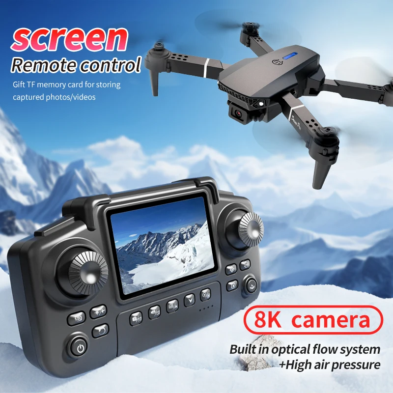 E88 PRO ドローン スクリーン付き 4K HD カメラ - Drone E88Pro Rc 4K のレビューと価格